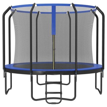 Songmics Trampolin okrogel 366x270 cm črn