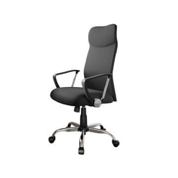 Songmics Pisarna stol 63x63x110-120 cm Črna