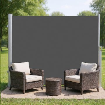 Songmics Stranski nadstrešek 200x350 cm siva