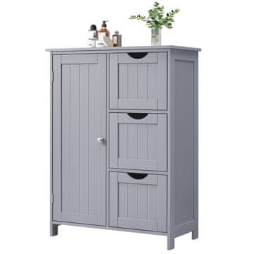 Songmics Kopalniška omarica 30x60x81 cm siva