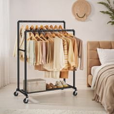 Songmics Oblečni regal 59x100x162 cm Črn