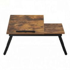 Songmics Mizica za prenosnik 55x35x23 cm rjava