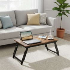 Songmics Mizica za prenosnik 55x35x23 cm rjava