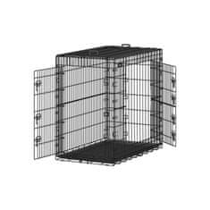 Songmics Pasja kletka 61x435x505 cm Črna