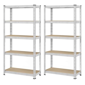 Songmics Robusten regal 50x100x200 cm srebrn