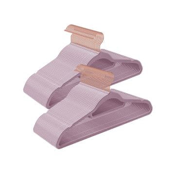 Songmics Obešalniki za oblačila 435x06x225 cm vijolični