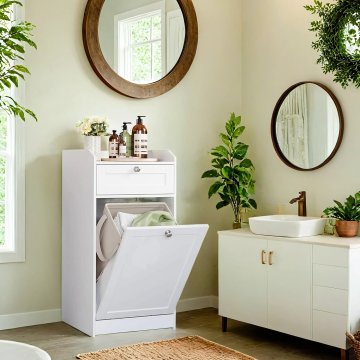 Songmics Kopalniška omarica 40x40x802 cm bela