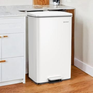Songmics Kuhinjski koš za smeti 348x321x557 cm Bela
