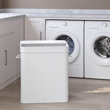 Songmics Košara za perilo 345x545x61 cm Bela