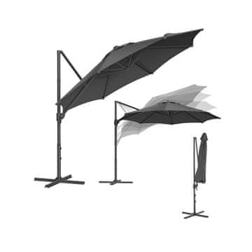 Songmics Senčnik 300x240 cm Siva