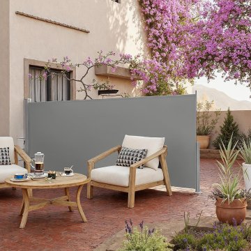 Songmics Stranski nadstrešek 3001x1401 cm Siva