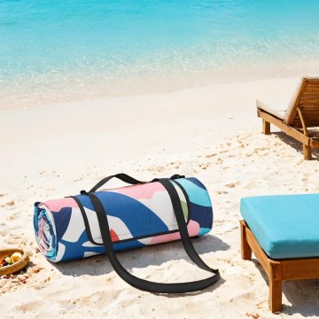 Songmics Piknik odeja 200x200 cm večbarvna