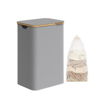 Songmics Košara za perilo 42x32x705 cm siva