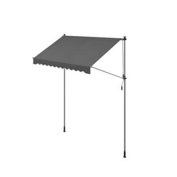 Songmics Nadmrežna višina nastavljiva 250x120 cm Siva