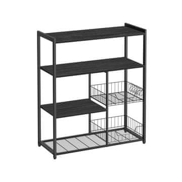 Songmics Kuhinjska polica 35x80x95 cm siva