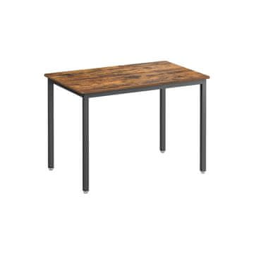 Songmics Jedilna miza 70x110x77 cm rjava