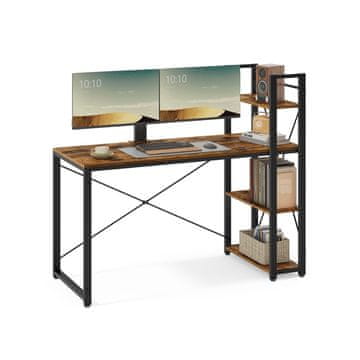 Songmics Pisarna 56x1372x120 cm rjava