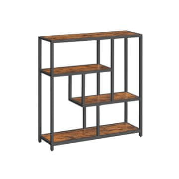 Songmics Knižna polica 4 police 30x100x103 cm rjava