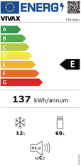 Vivax Hladilnik TTR-93E+