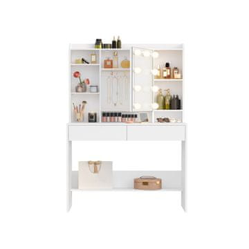 Songmics Toaletna mizica 40x90x1447 cm bela