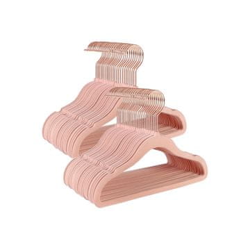 Songmics Otroške obešalnike za oblačila 30x05x205 cm roza