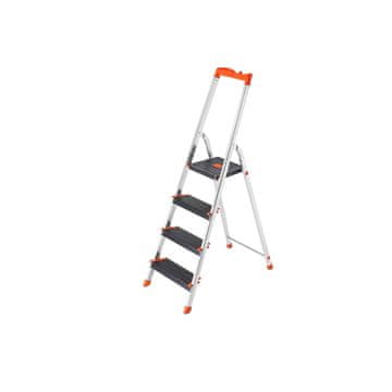 Songmics Lestev z 4 stopnicami 44x835x143 cm srebrna