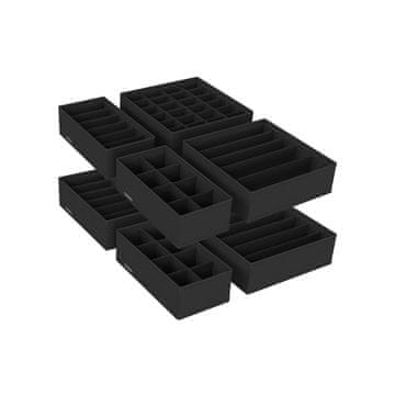 Songmics Set organizatorjev predalov 32x32x10 cm siva