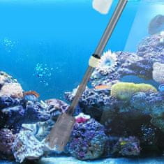 Nikcorp Električni sesalnik za akvarij 4 v 1, baterijski sifon za čiščenje dna, menjavo vode in alg, nastavljiva dolžina