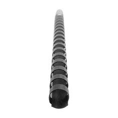 Nikcorp Plastične špirale za vezavo A4, 12 mm, do 90 listov, 21 obročev, za pisarniško vezavo, črne, 100 kosov
