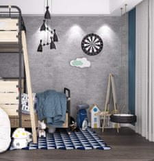 Samolepilna stenska tapeta PVC, videz betona, siva, vodoodporna dekorativna folija za pohištvo, 40 cm x 5 m