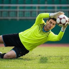 Nikcorp Vratarska nogometna trenirka s podlogo, komplet majica in hlače, dolgi rokavi, zaščita pred udarci, črna, XL