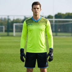 Nikcorp Vratarska nogometna trenirka s podlogo, komplet majica in hlače, dolgi rokavi, zaščita pred udarci, črna, XL