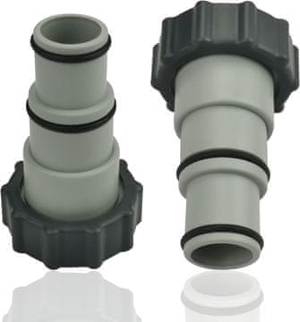 Nikcorp Bazenski adapter za cev 32/38 mm na 2-palčni navoj, priključek za filtrirne črpalke, komplet 2 kosov s tesnili