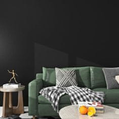 Nikcorp Samolepilne PVC talne ploščice mat črne 30x60 cm, vodoodporne vinilne obloge, komplet 5 kosov, 0,9 m2