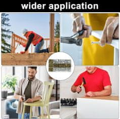 Nikcorp Žeblji za lepenko s široko glavo, pocinkani, 20 mm in 30 mm, rebrasto steblo, rjavi in srebrni, set 300 kosov