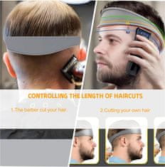 Nikcorp Glavnik za senčenje in silikonski trak za fade, set frizerskih pripomočkov za striženje las, 4-delni komplet