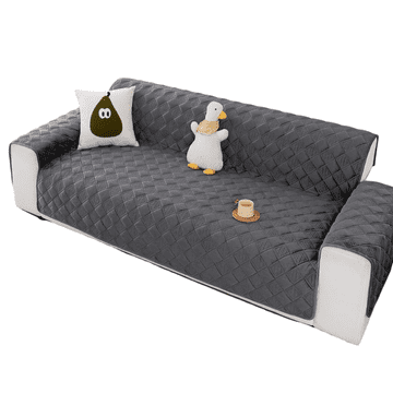 Nikcorp Pregrinjalo za kavč in sofo 120x185 cm, mehka siva flanela, protizdrsna zaščitna prevleka z elastiko, pralna