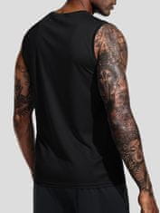 Nikcorp Moška majica brez rokavov (Tank Top) hitrosušeča in zračna za fitnes, komplet 3 kosi, siva/modra/črna, 3XL
