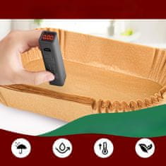Nikcorp Papir za peko za cvrtnik na vroč zrak Airfryer Ninja, pravokotni vložki 20,5 x 14 cm, 220 kosov + silikonski čopič