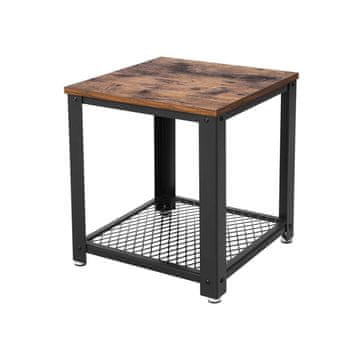 Songmics Stranska mizica 45x45x55 cm rjava