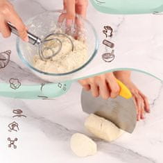 Nikcorp Komplet za peko kruha, 2 kosa, silikonski modelčki za vzhajanje in peko s pripomočki, zložljivi, turkizne barve