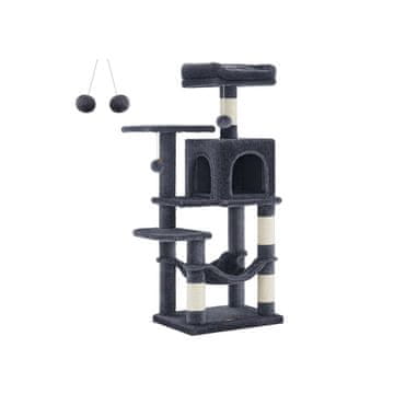 Songmics Mačje drevo 45x35x112 cm sivo