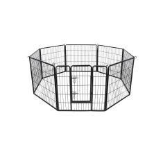 Songmics Otroški ograja za kužka 80x80 cm črna