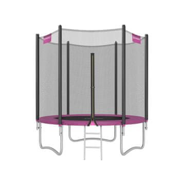 Songmics Trampolin okrogel trampolin z varnostno mrežo 244 cm črno modra