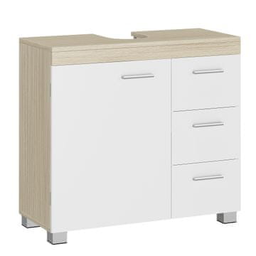 Songmics Kopalniška omarica 30x70x64 cm Bela