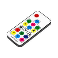 Krüger&Matz Nastavljiv 7 točkovni masažni oblazinjen LED RGB igralni računalniški stol z oporo za noge