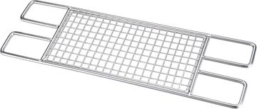 Nikcorp Rešetka za žar iz nerjavečega jekla 304 za ognjišča, 40x13 cm, visoka nosilnost do 10 kg, odporna na korozijo