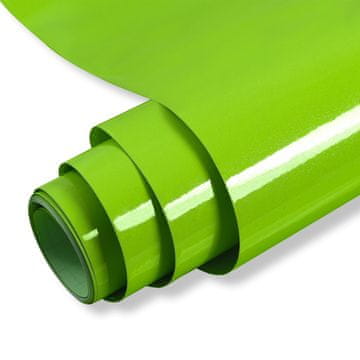 Nikcorp Samolepilna tapeta za pohištvo in stene, vodoodporna vinilna folija, temno zelena, sijaj, 60 cm x 5 m