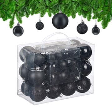 Northix Komplet okraskov za božično drevo, mat/svetleč/bleščeč zaključek