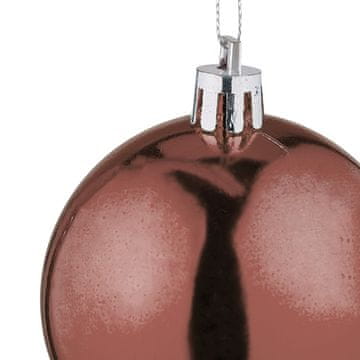 Northix Komplet kroglic za božično drevo 100 mat in sijočih kroglic srebrni trakovi